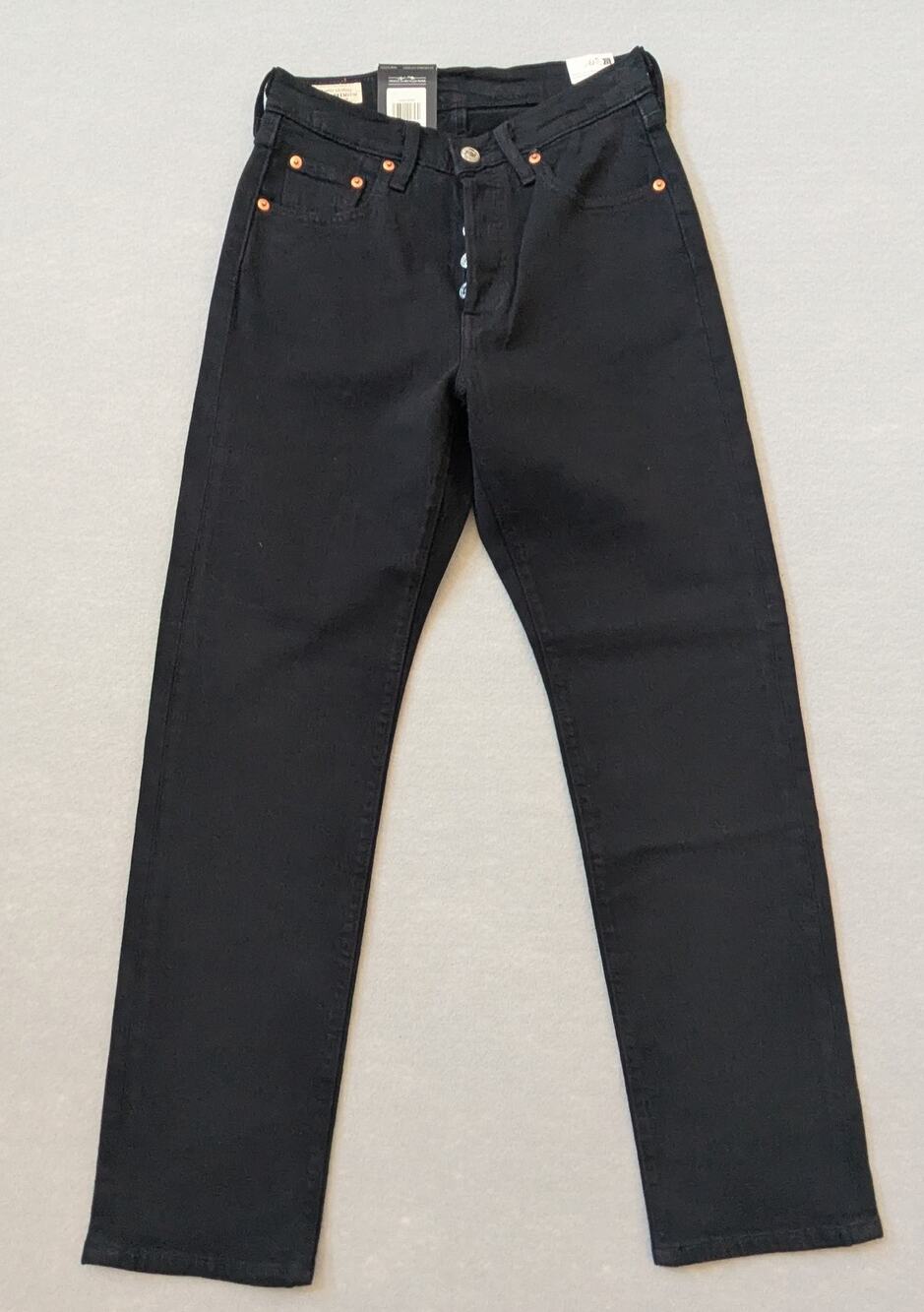 NWT Levi's Premium 501 Original Fit Women's Jeans Black W25 L28